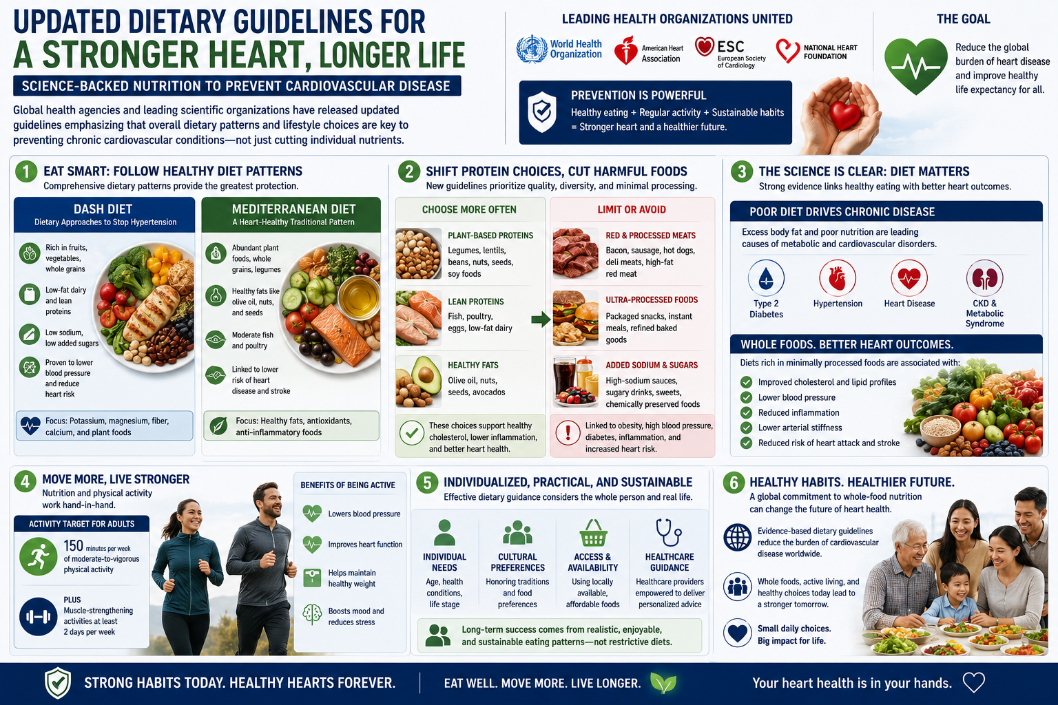 cardiovascular health, heart-healthy diet, nutrition guidelines 2026, ultra-processed foods, plant-based proteins, American Heart Association, preventive cardiology, dietary patterns